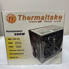Thermaltake PurePower 500W ATX 12V 2.0 AMD Intel Universal 24(20) Pin Sealed NIB picture
