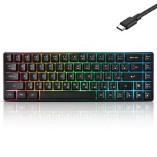 Wired Portable 60% Mechanical Feeling Gaming Keyboard 68 Keys Red Switch picture