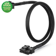 12 Pin to 6+2 Pin GPU Power Cable for Be Quiet PSU 18AWG Tinned Copper 2Ft picture