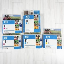 Lot Genuine HP Invent 11 Ink Cartridge Cyan C4836A Magenta C4837A Yellow C4838A picture