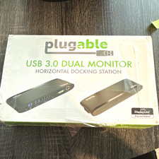 Plugable UD-3900 USB 3.0 Dual Monitor Horizontal Docking Station, Black picture
