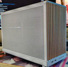 Lian Li A3 MATX Case - White - Wood Front Panel + Universal Screen + Glass Panel picture