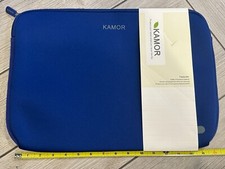 KAMOR 16 INCH Laptop Sleeve BLUE Carrying Computer Messenger NEW picture