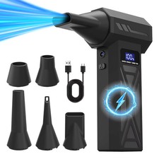 Cordless Turbo Air Blower Duster 4 Adjustable Gears Brushless Motor LED Display picture