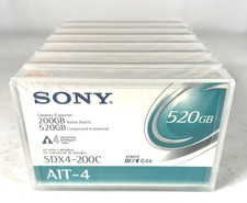 Sony SDX4-200C AIT-4 200GB/520GB 8mm Data Backup Tape Cartridge 64K Memory picture