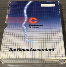 Continental Software The Home Accountant software Apple II IIe 2 CIB picture