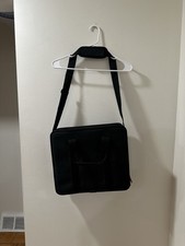 Gateway Black Laptop Briefcase Messenger Bag Multi Compartment Shoulder Strap picture
