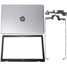 For HP 17-BS 17-AK 17AY 17G-BR Top LCD Back Cover+Bezel+Hinges 926482-001 Silver picture