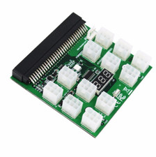 Breakout Board for HP Server Power Supplies GPU/ASIC Mining 12* 6Pin PCIe Slots picture