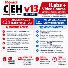 CEH v13 AI -  Official EC-Council iLabs 6-Month + 12-M Video  Guide picture