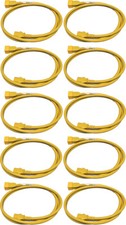 10x Panduit Power Cord C20 C13 Power Cable Yellow 1.8m 16A 250V NPCC19X-1 picture