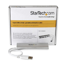 StarTech 4-Port Portable USB 3.0 Hub with Built-in Cable NEW picture
