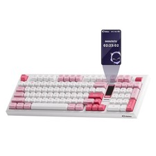 Akko 5098B Wireless Gaming Keyboard with Screen, Prunus Lannesiana Hot-Swappa... picture