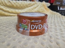Sealed New Memorex DVD-R 16x 4.7GB 25 Pack Spindle Recordable picture