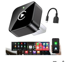 iGENJUN Wireless CarPlay Adapter 2026 Upgrade Mini Design, USB/USB-C Plug & Play picture
