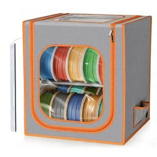 3D Printer Filament Storage Box 2-Tier Metal Rack Sturdy and Durable w/LED picture