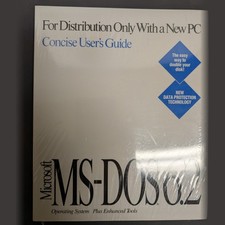 Microsoft MS-DOS 6.2 OEM Concise User's Guide Sealed w/ COA Plus Enhanced Tools picture