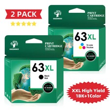 63XL Black & Color Ink cartridges For HP Officejet 3830 3831 4650 All-in-One picture