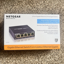 NETGEAR Business GS105 5-Port Gigabit Unmanaged Desktop Ethernet Switch RJ-45 picture
