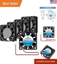 Hydraulic Bearing 40mm 24V Cooling Fans - Whisper-Quiet 5000 RPM, Pack of 5 picture