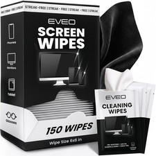 EVEO Screen Wipes (150 Pack) - Electronic Wipes, Computer Screen Cleaner Wipe... picture