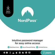 NordPass Premium, Unlimited Devices, 2-Year,  Password Manager, Digital Code picture
