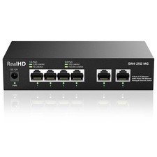 10Gb RJ45 Ethernet Network Switch Web Managed, 2 x 10Gb RJ45 Ports, 4 x 2.5Gb... picture