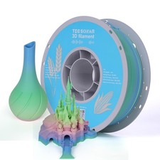 TECSONAR TECSONAR Matte Rainbow PLA 3D Printer Filament, 1KG Spool(2.2lbs) picture