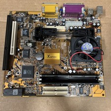 Vintage PCchips M741LMRT XCEL2000 Motherboard w/ Intel Celeron 500MHz CPU & RAM picture
