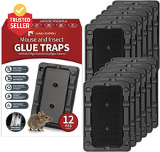 Mouse & Insect Traps 12 Pack, Heavier Sticky Traps with Non-Toxic Glue for Small picture