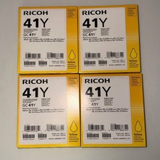 Ricoh 405764 Yellow Ink Print Cartridge Type GC 41Y Genuine Exp 2021 picture