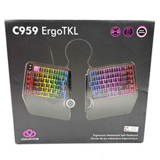 Cloudnine ErgoTKL Ergonomic Mechanical Split Keyboard w/ RGB Backlight: C959 picture