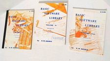 BASIC Software Library Vol II, V, VIII- R.W. Brown Programming Set Vintage picture