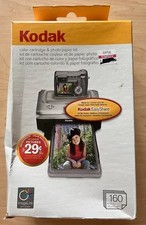 2005 Kodak PH-160 Color Cartridge & Photo Paper Kit 4 Cartridges 160 Sheets 4x6