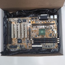 Vintage AZZA PT-6VB Motherboard VIA Apollo Pro+ Slot 1 242 PCI AGP Tested ATX picture
