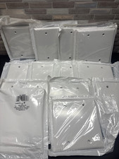 14- Leviton Blank Box Mount Cover Plastic Wallplate 2-Gang White 001-88025 picture