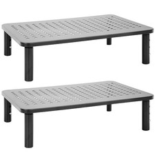 Mount-It Metal Monitor Riser 2-Pack, Height Adjustable Computer Monitor Stand picture