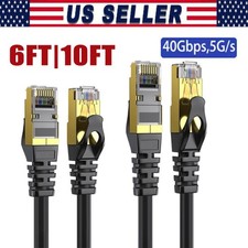 Cat 8 Ethernet RJ45 Cable Super Speed 40Gbps Patch LAN Network Gold Plated Lot picture