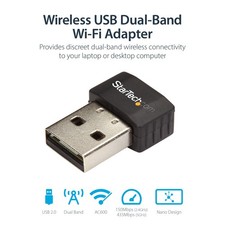 StarTech USB Wi-Fi Adapter - AC600 - Dual-Band Nano Wireless Adapter picture