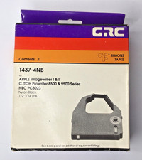 GRC Ribbon Tapes T437-4NB Apple Imagewriter 1/2 C.ITOH Prowriter 8500/9500 Black picture
