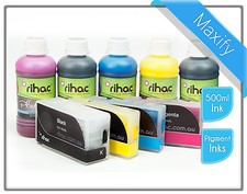 Refillable Cartridges + 500ml Ink suits Canon Maxify PGI1600 MB2360 MB2060 picture