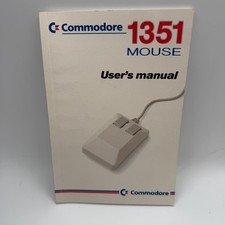 Commodore 1351 Mouse User's Manual 312066-01 Original Vintage C64 C128 picture