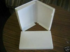 1 SET OF 6 NEW TOP QUALITY VHS LIBRARY CASES, BLK/CLR/WHT W/SLEEVE picture