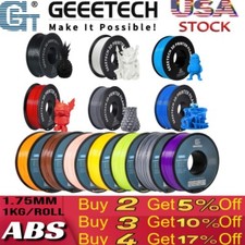 New Geeetech 3D Printer Filament ABS+ 1.75mm 1KG/roll Consumables Multiolor ABS+ picture
