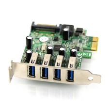 StarTech 4-Port SuperSpeed USB 3.0 PCI Express Plug-in Adapter Card PEXUSB3S4V picture