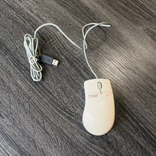 RARE Microsoft IntelliMouse IntelliEye 1.0 Wired Optical USB PS2 White X04-91790 picture