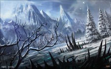 Landscape magic the gathering magic winter snow Custom Gaming Mat Desk picture