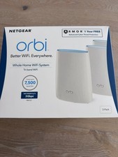 NETGEAR Orbi RBK53S AC3000 Tri-Band Mesh WiFi System 3-Pack – Open Box picture