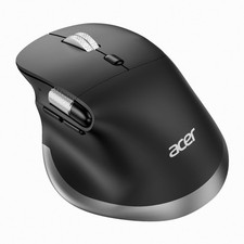 acer Ergonomic Mouse Wireless Rechargeable with Side Scroll (BT5.2+2.4GHz), Blue picture