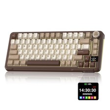 SOLAKAKA A75 PRO 75% Wireless Mechanical Keyboard with Screen and Knob, Tri-M... picture